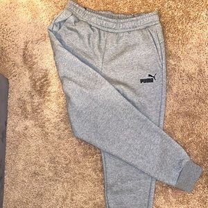 Brand New Men’s Puma sweatpants. Gray color. No rips/tears. Large size.